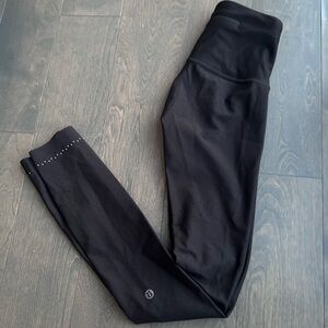 lululemon athletica Black Leggings compression 28 inch size 2